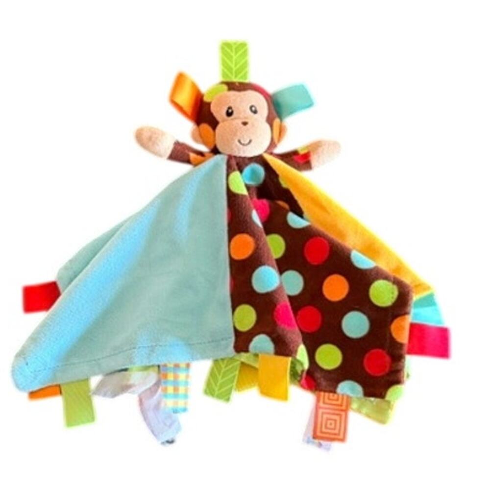 Taggies Signature Collection Monkey Lovey Security Blanket Baby Plush